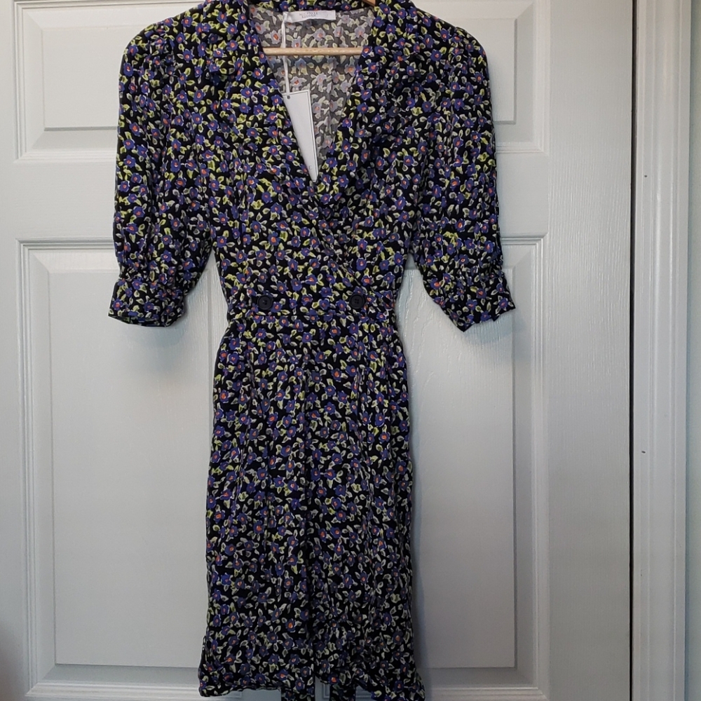 Michelle Keegan Black Floral Dress